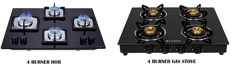 Difference between Gas Stove vs Hob