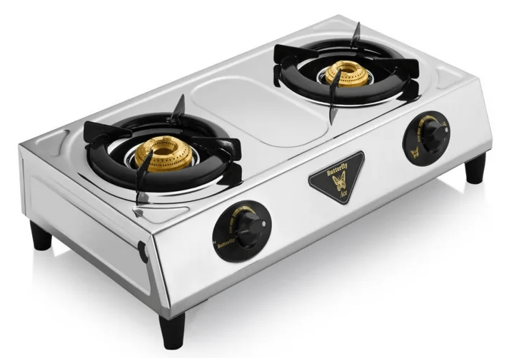 Butterfly Stainless Steel Ace 2 Burner Gas Stove (Butterfly Ace 2 Burner Gas Stove)