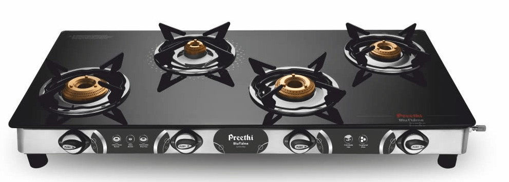 Preethi Blu Flame Jumbo 4 Burner Gas Stove