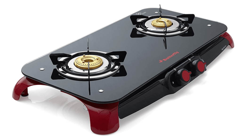 Butterfly Signature Glass Top 2 Burner Gas Stove (Butterfly Signature 2 Burner)