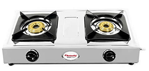 Butterfly Gas Stove 2 Burner Stainless Steel