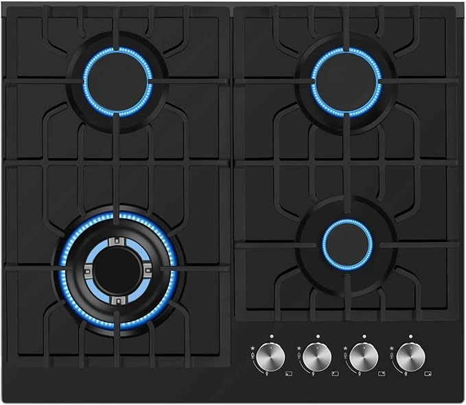 24" Gas Stove Cooktop 4 Italy Sabaf Sealed Burners