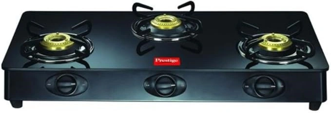 3 burner Glass top gas stove
