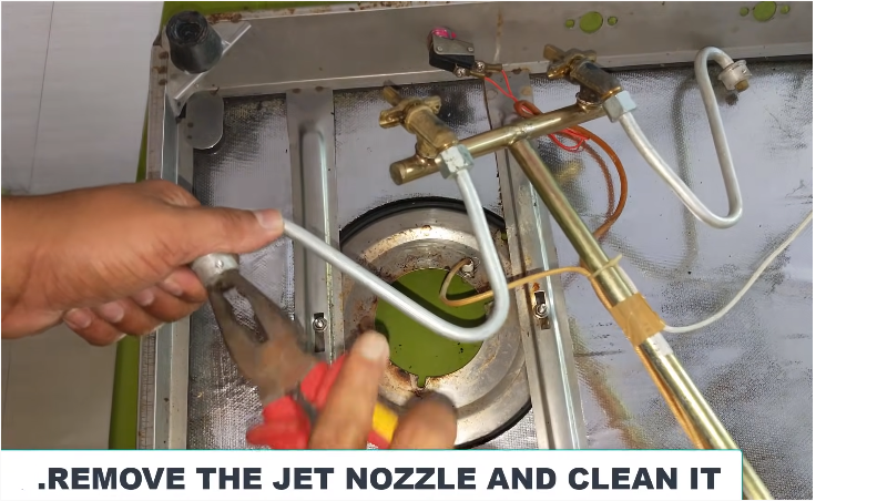Remove The Jet Nozzle and Clean It.