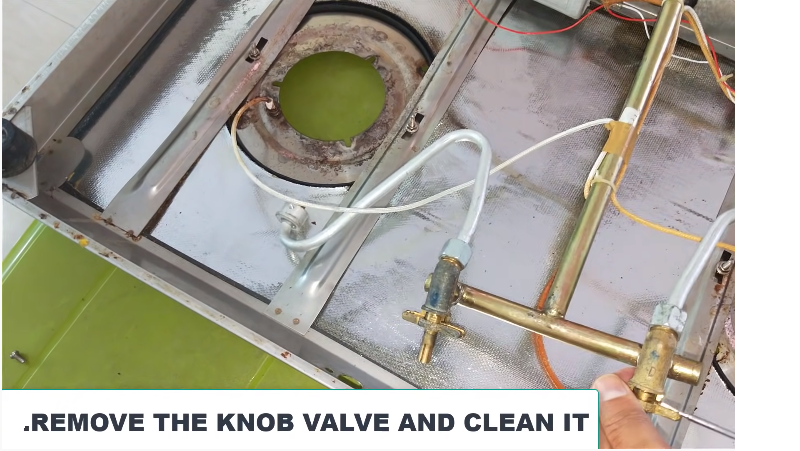 Remove the Knob Valves and Clean It