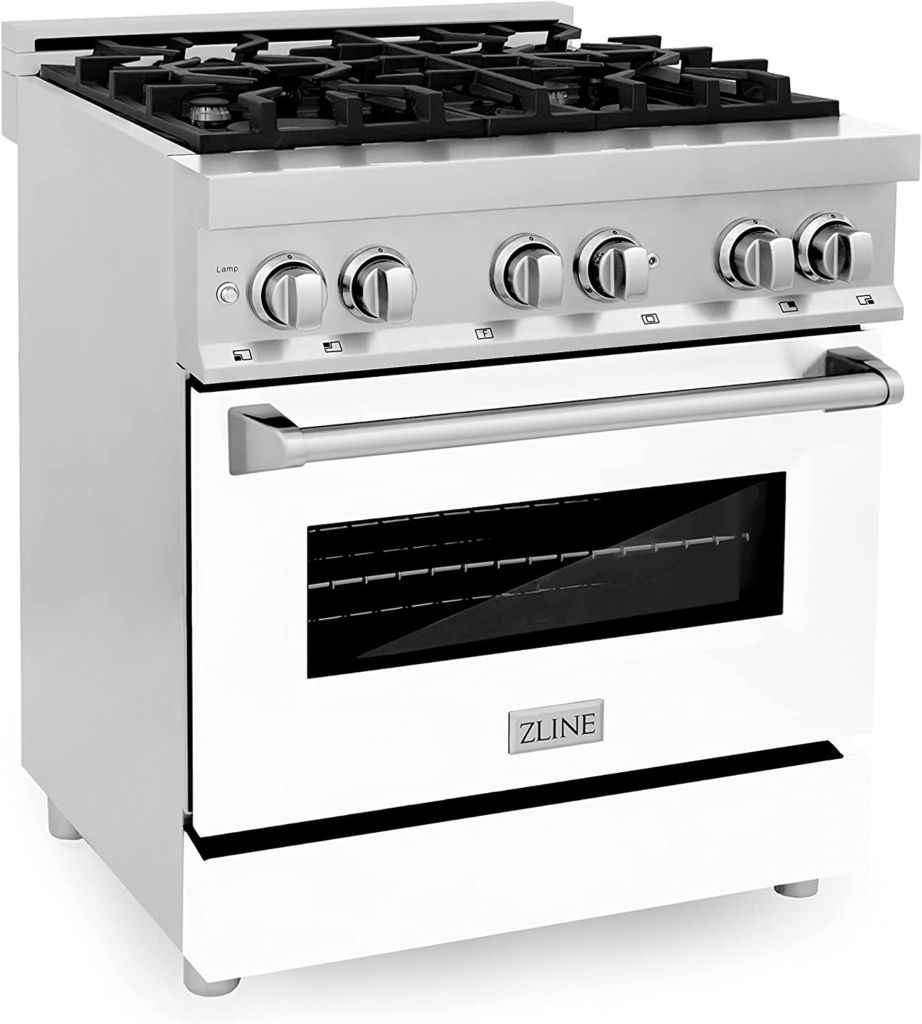 ZLINE 30" 4.0 cu. ft. Dual Fuel Range with Gas Stove and Electric Oven in Stainless Steel